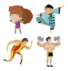 sports cute characters