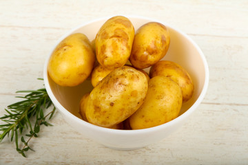 Raw young potato
