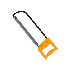 Simple Iron Saw Hacksaw Vector Illustration Graphic