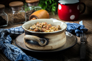 Traditional polish sauerkraut (bigos).