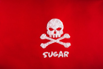 Skull made of sugar