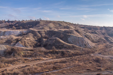 Fototapeta premium Kaolin quarry in the Zaporozhye region