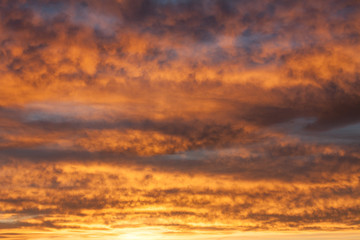 Fototapeta premium Dramatic sunrise sky with colorful clouds