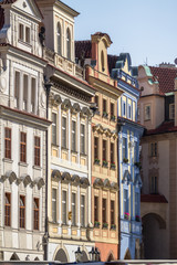 Historical buildings in old town in Prague, Czech republic