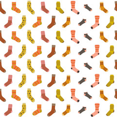 Seamless pattern with socks for your design