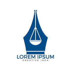 Law Education Logo. Institutional and educational vector logo design.