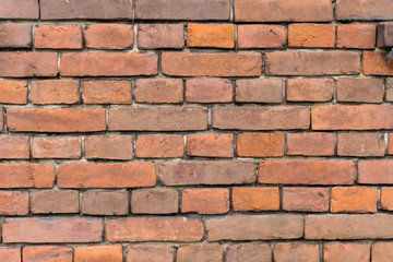 Background of old brick wall pattern texture.