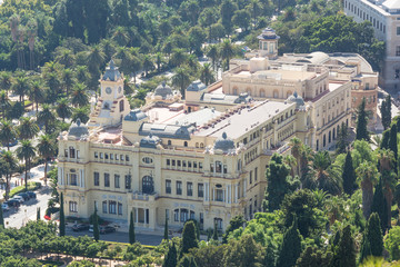 Fototapeta premium Malaga view from Alcazaba castle