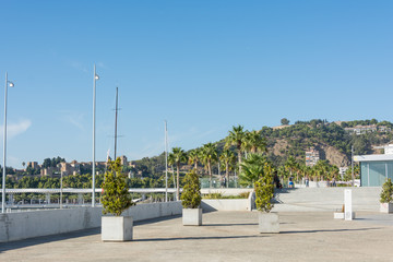 Malaga paseo del muelle uno