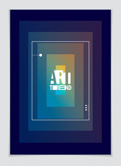 Minimalistic brochure design. Web, commerce or events vector graphic design template. Design template for flyer, booklet, greeting card, invitation and advertising.