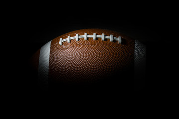 American football on dark background. Super bowl - obrazy, fototapety, plakaty