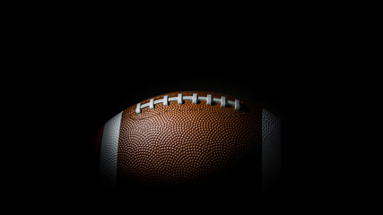 American football on dark background. Super bowl. Wallpaper - obrazy, fototapety, plakaty