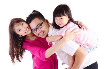 Obraz na płótnie Canvas asian family