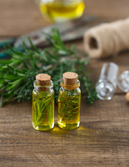 olive oil with herbs