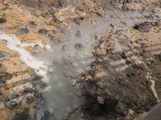 Mineral Water Sulfur out of The Pond