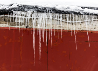 icicle, frozen water