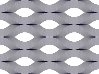 Seamless geometric pattern. Geometric simple fashion fabric print. Vector repeating tile texture. Wavy curve shapes trendy repeat motif. Single color, black and white. 
