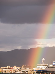 Naklejka na ściany i meble Rainbow on The Dock