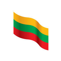Lithuania flag, vector illustration