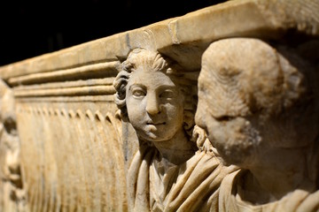 Obraz premium Roman head sculpture