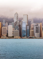 Fototapeta premium Hong Kong skyline cityscape, Victoria Harbor