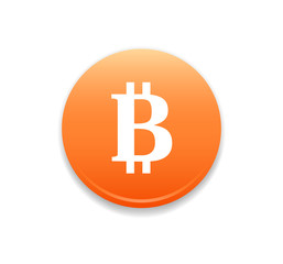 Bitcoin Round Vector Icon