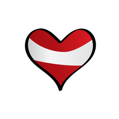 Austria flag, vector illustration