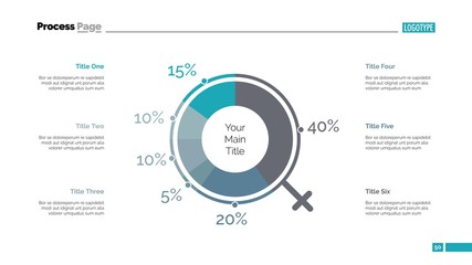 Demographics chart slide template