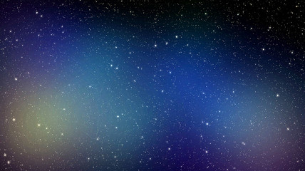 Night sky background with a nebula full of stars in outer space
