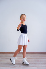 Girl on ice skates