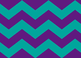 Purple and Aqua Chevron Pattern