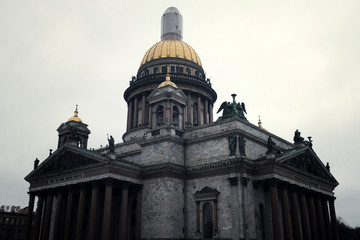 Fototapeta na wymiar St. Isaac's Cathedral in Russia, St. Petersburg.