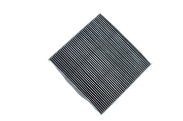 car air filter box on white background