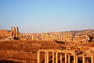 Ruins of the Roman city of Gerasa, Jerash, Jordan