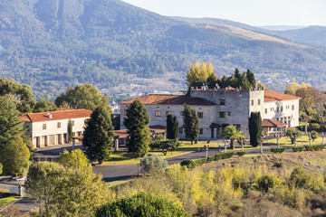 Fototapeta premium The Parador de Monterrei, a parador hotel near the town of Verin, Galicia, Spain