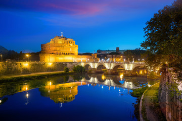 Saint Angel Castle in Rome, Italy