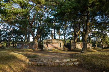 Cemetery military in Wegorzewo, Masuria, Poland