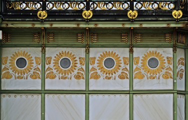 Fototapeta premium Otto Wagner Pavilon in Wien, Detail