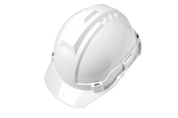 White safety helmet isolated on white background, For the meaning of White safety helmet It is a hat for engineers, executives, supervisors and visitors