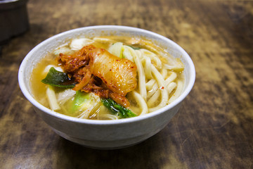 Japanese traditional cuisine, oolong noodles, is Japan's national cuisine, kimchi oolong noodles
