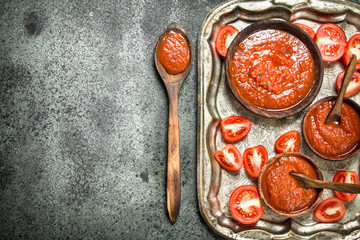 Fresh tomato sauce with spices.