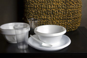 Bunch Of Plastic Tableware