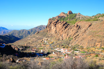 Scenic landscape on Gran Canaria Island, Canary Islands, Spain