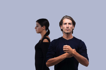 young couple with marital problems