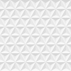 Vector white abstract volumetric background. Seamless geometric pattern. Modern seamless pattern.