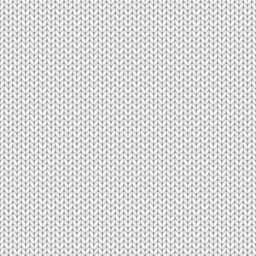 Vector knitted texture. Seamless gray pattern.