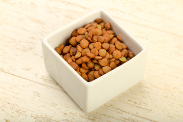 Raw lentils