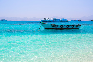 Turquise water of the exotic beach