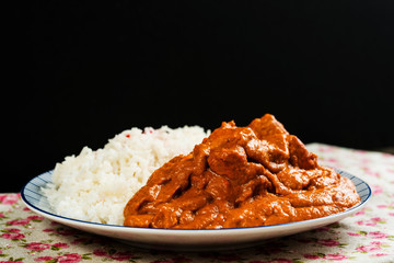 Handmade Indian curry chicken rice