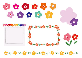 花　イラストセット